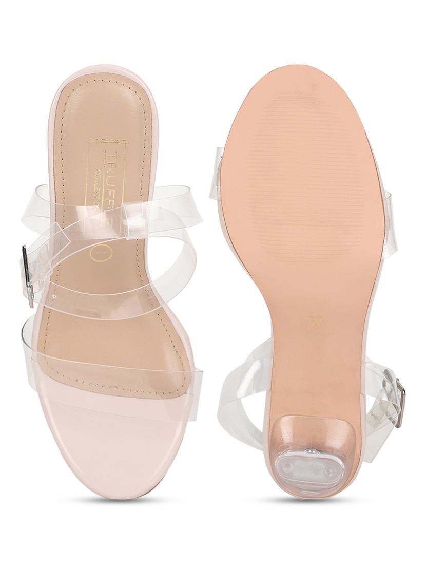 nude patent leather ankle strap sandals - 18368175 - Zoom Image - 4