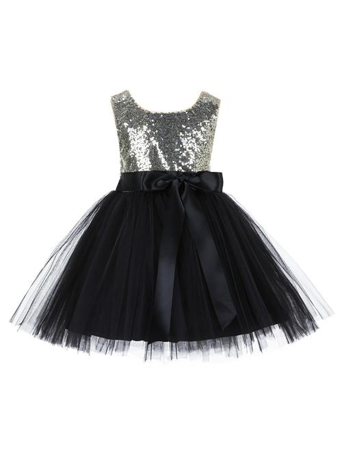 black embellished frock - 18368566 - Standard Image - 1