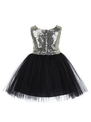 black embellished frock - 18368566 - Standard Image - 2