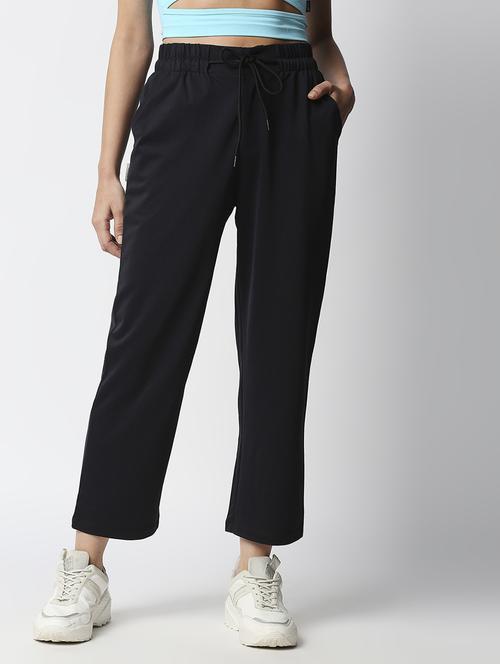 mid rise solid cigarette pants trouser - 18368940 - Standard Image - 1
