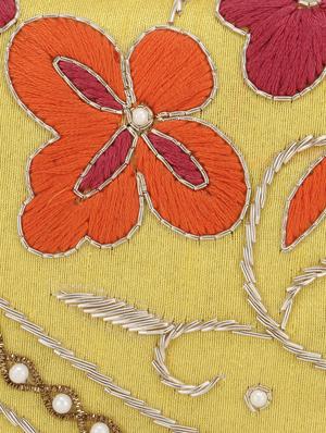 yellow embellished box clutch - 18369047 - Standard Image - 4