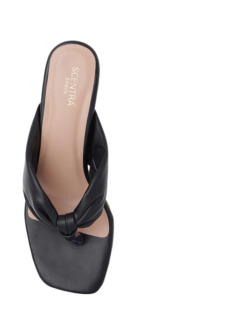 black synthetic slip on sandals - 18369150 - Zoom Image - 5