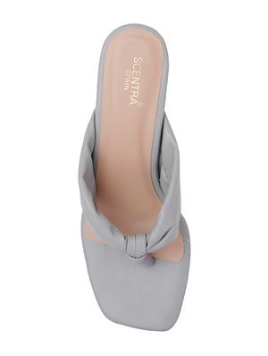grey synthetic slip on sandals - 18369151 - Standard Image - 5