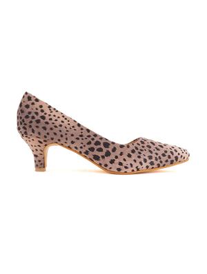 beige synthetic slip on pumps - 18369230 - Standard Image - 2