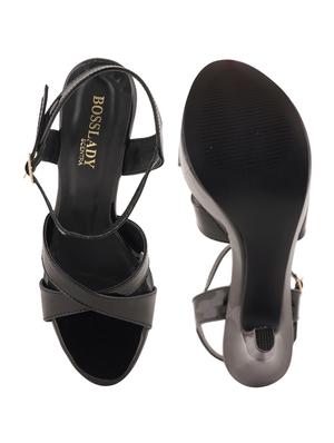 black ankle strap sandal - 18369243 - Standard Image - 5