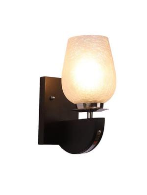 eliante brown wood base white white shade wall light - pp-555-1w - without bulb - 18369463 - Standard Image - 3
