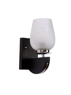 eliante brown wood base white white shade wall light - pp-555-1w - without bulb - 18369463 - Standard Image - 4