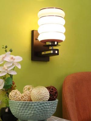 eliante brown wood base white white shade wall light - pp-504-1w - without bulb - 18369464 - Standard Image - 2