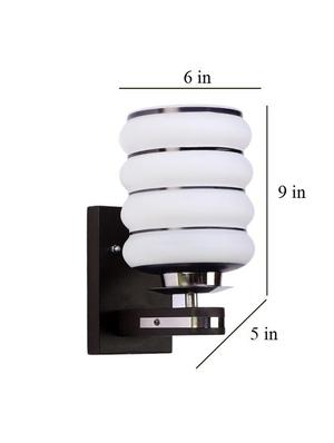 eliante brown wood base white white shade wall light - pp-504-1w - without bulb - 18369464 - Standard Image - 5