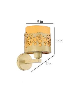 eliante cream iron base yellow white shade wall light - 3026-1w - without bulb - 18369479 - Standard Image - 5