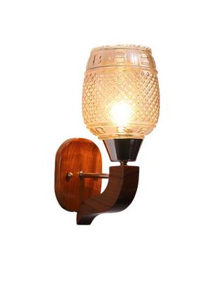 eliante brown wood base gold white shade wall light - 4315-1w-gold - without bulb - 18369509 - Standard Image - 4