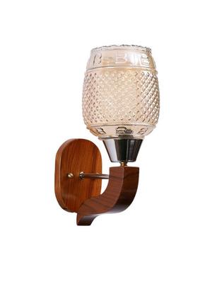 eliante brown wood base gold white shade wall light - 4315-1w-gold - without bulb - 18369509 - Standard Image - 5