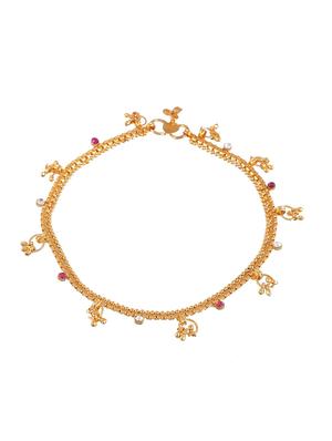 golden fiza bridal anklet - 18369729 - Standard Image - 3
