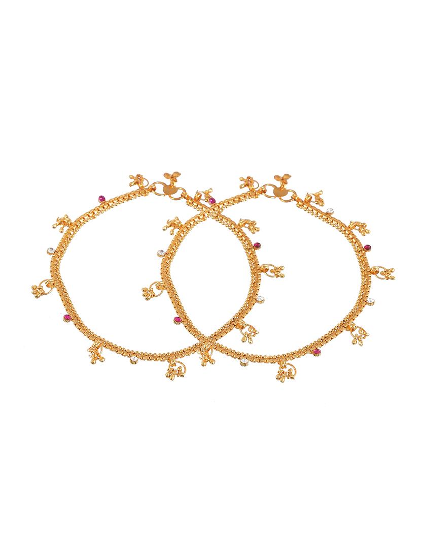 golden fiza bridal anklet - 18369729 - Zoom Image - 2