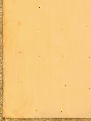 yellow solid flared gown - 18369749 - Standard Image - 5