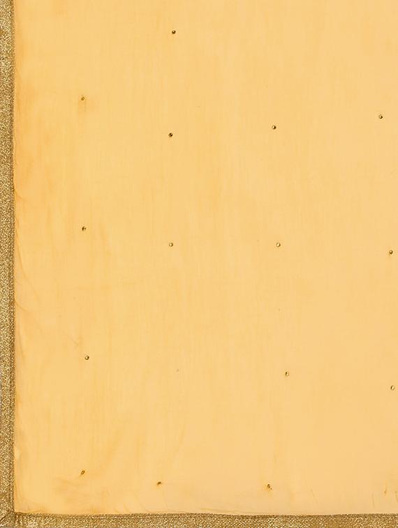 yellow solid flared gown - 18369749 - Zoom Image - 5