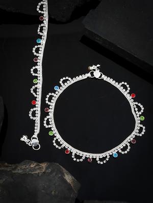 cz multistone faiza anklet - 18369759 - Standard Image - 2