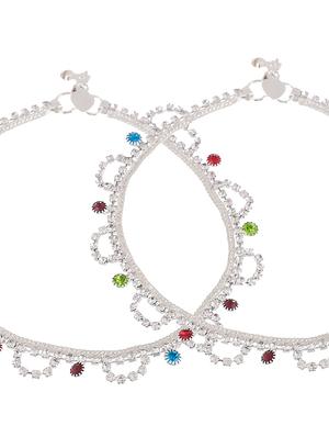 cz multistone faiza anklet - 18369759 - Standard Image - 4