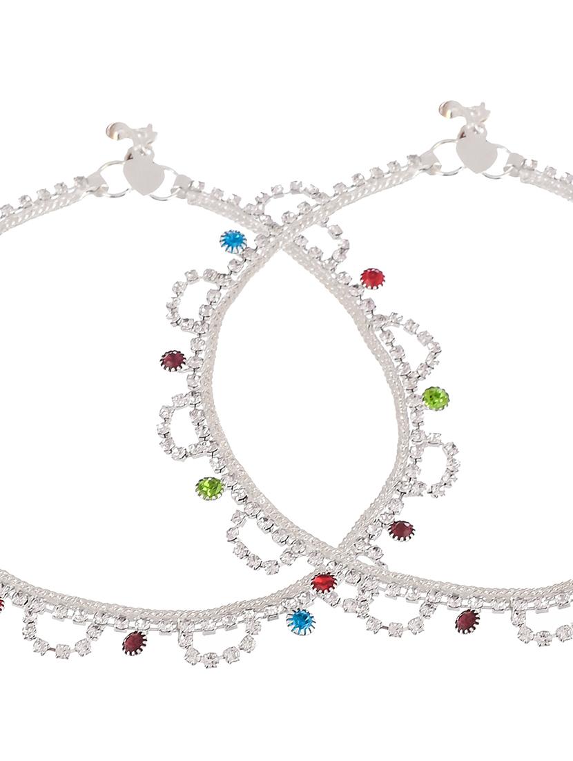 cz multistone faiza anklet - 18369759 - Zoom Image - 4