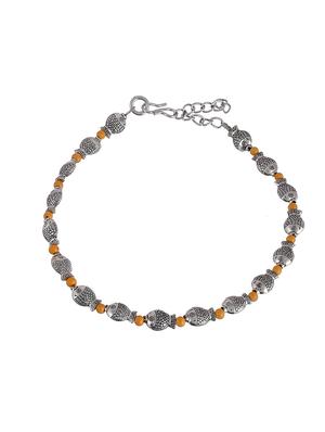 silver brass anklets and payal - 18369882 - Standard Image - 3
