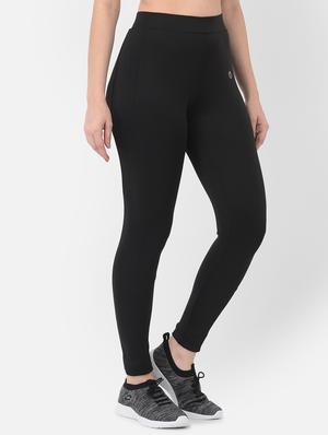high rise solid track pant - 18370347 - Standard Image - 3