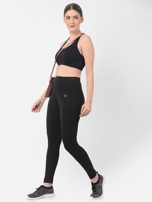 high rise solid track pant - 18370347 - Standard Image - 5