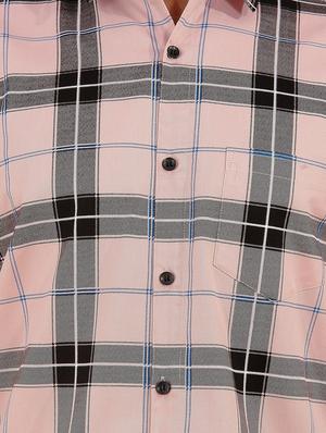 pink checkered casual shirt - 18370630 - Standard Image - 5