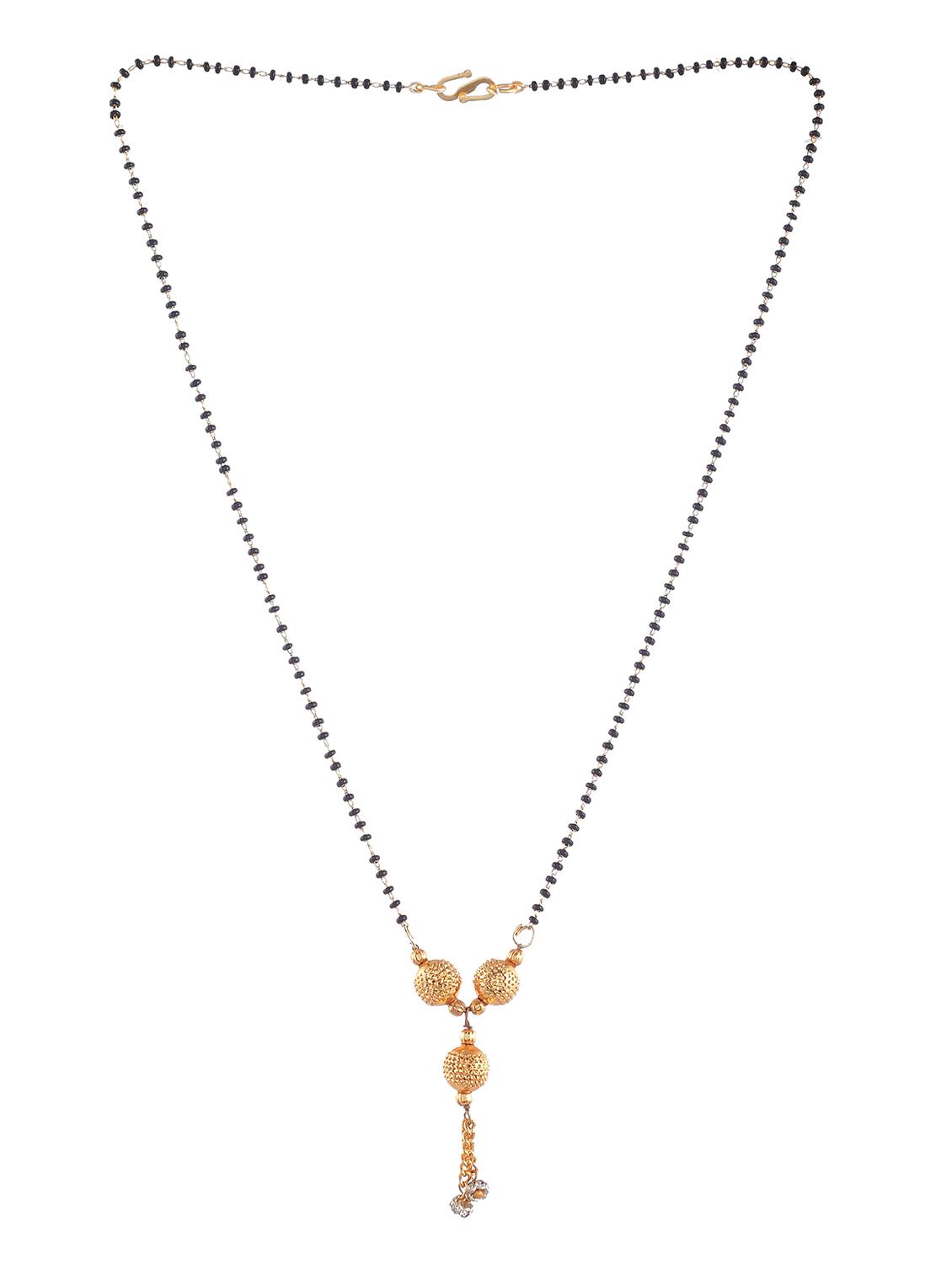 gold beads mangalsutra - 18370876 - Zoom Image - 2
