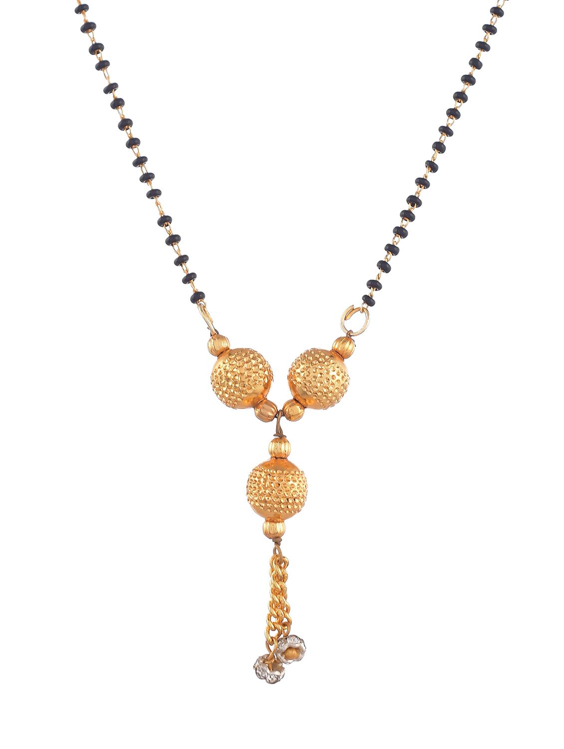 gold beads mangalsutra - 18370876 - Zoom Image - 3