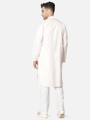pink neck embroidered long kurta - 18371555 - Standard Image - 5