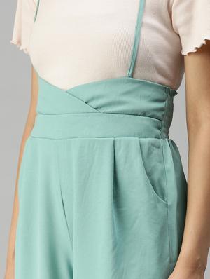 cami neck solid dungaree jumpsuit - 18372216 - Standard Image - 5