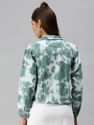 frayed hem tie & dye summer jacket - 18372231 - Standard Image - 3