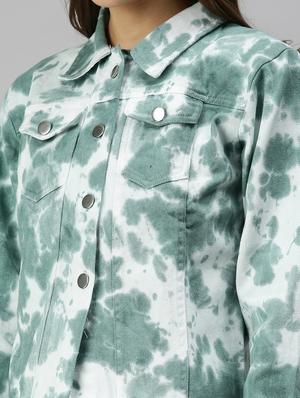 frayed hem tie & dye summer jacket - 18372231 - Standard Image - 6