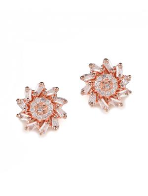 silver brass studs earring - 18373263 - Standard Image - 3