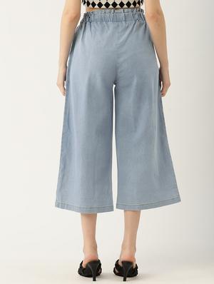 high rise solid flared palazzo - 18373732 - Standard Image - 3