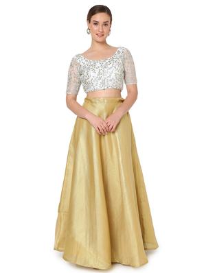 silver net embroidered blouse - 18374602 - Standard Image - 4