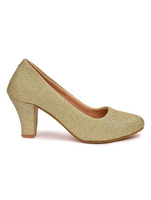 beige synthetic slip on pumps - 18375139 - Standard Image - 2