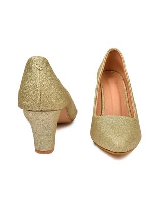 beige synthetic slip on pumps - 18375139 - Standard Image - 3