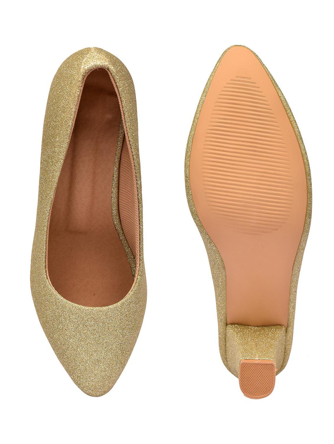 beige synthetic slip on pumps - 18375139 - Zoom Image - 4
