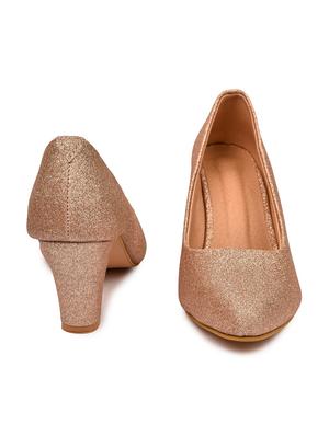 pink synthetic slip on pumps - 18375142 - Standard Image - 3