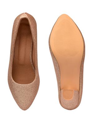 pink synthetic slip on pumps - 18375142 - Standard Image - 4