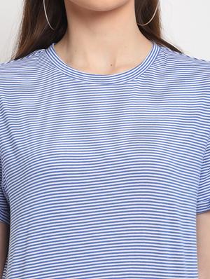 round neck striped tee - 18375448 - Standard Image - 6