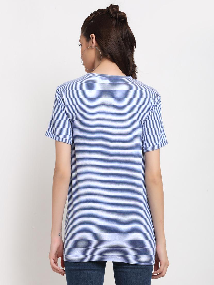 round neck striped tee - 18375448 - Zoom Image - 3