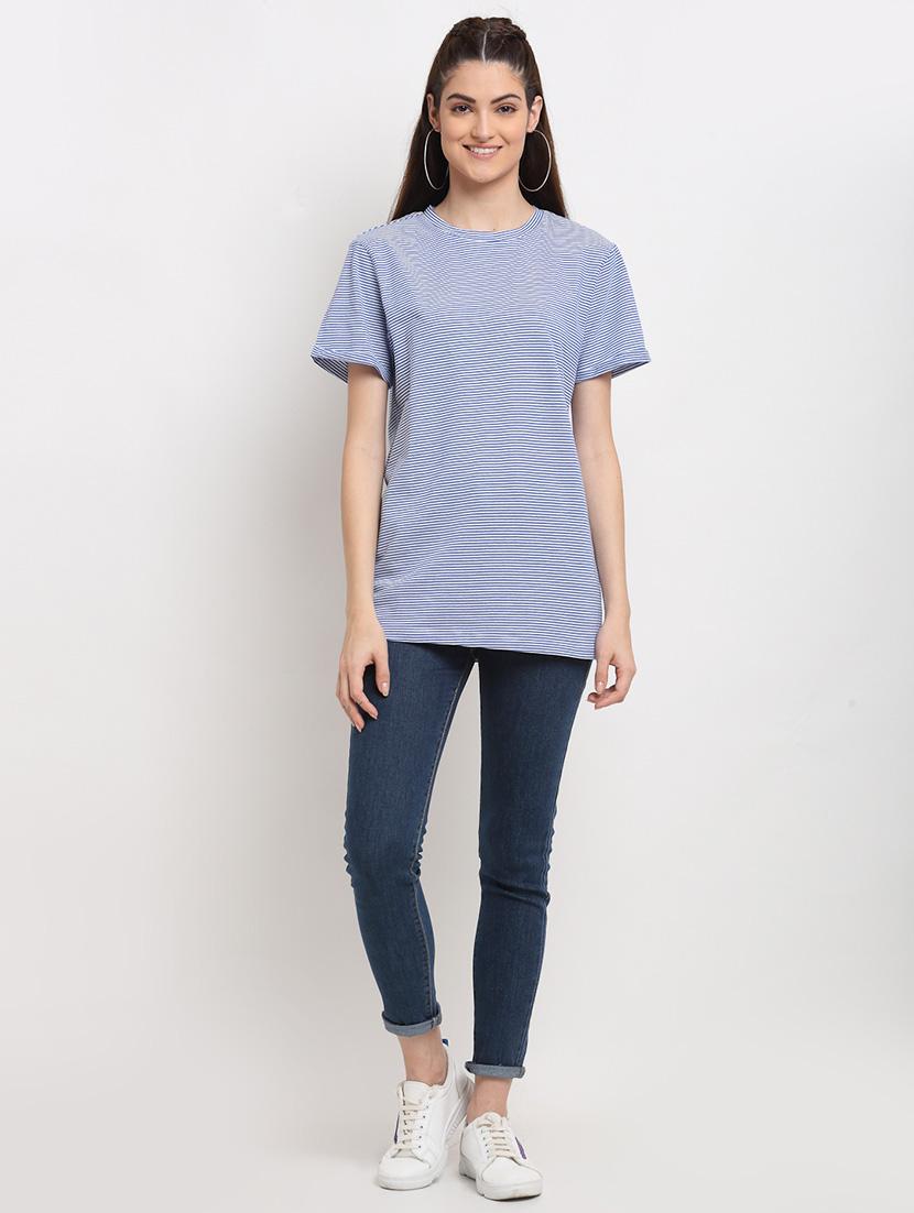 round neck striped tee - 18375448 - Zoom Image - 4