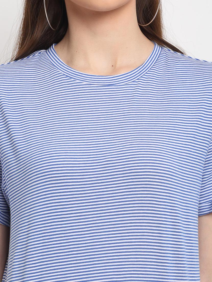 round neck striped tee - 18375448 - Zoom Image - 6