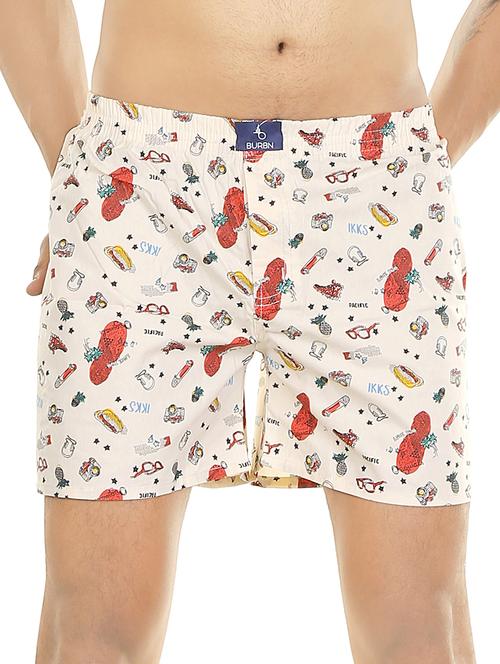 beige printed boxer - 18375517 - Very Small Image - 1