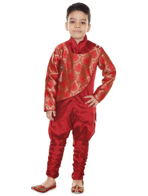red printed kurta pajama set - 18375546 - Very Small Image - 1