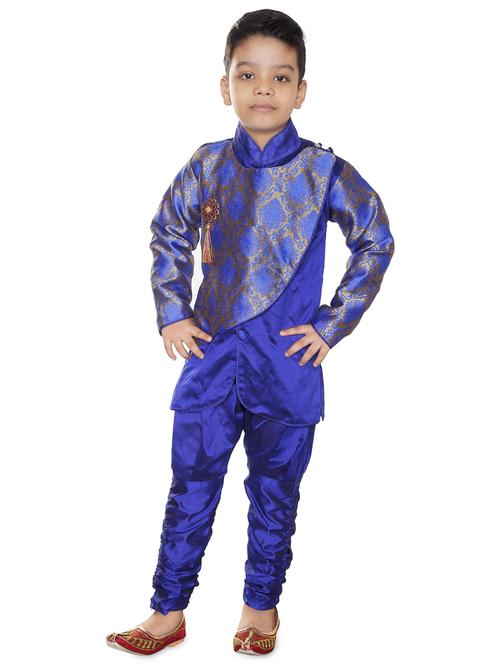 blue printed kurta pajama set - 18375548 - Very Small Image - 1