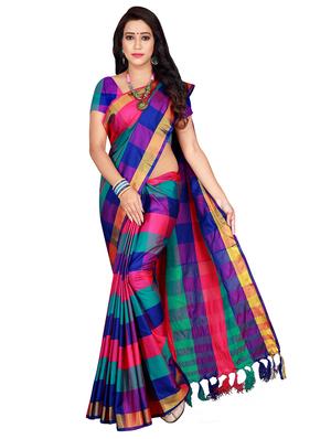 set 3 combo saree with blouse - 18376598 - Standard Image - 2