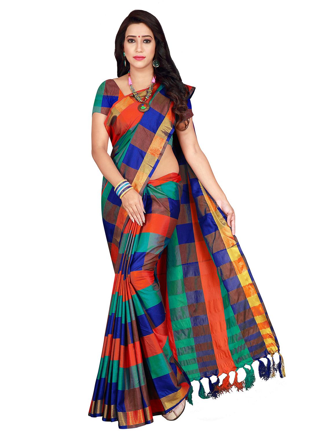 set 3 combo saree with blouse - 18376602 - Zoom Image - 2